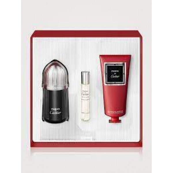Cartier Pasha Edition Noir 100ml Edt + Mini 10ml Edt + Showergel Geschenkset