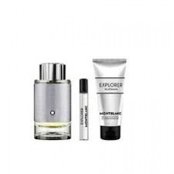 Mont Blanc Explorer Platinum 100ml Edp + 7,5ml Edp Spray + Douchegel Geschenkset