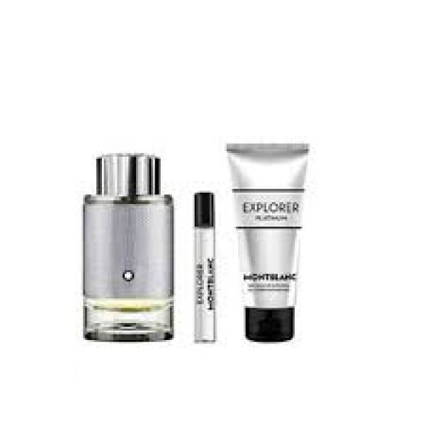 Mont Blanc Explorer Platinum 100ml Edp + 7,5ml Edp Spray + Douchegel Geschenkset