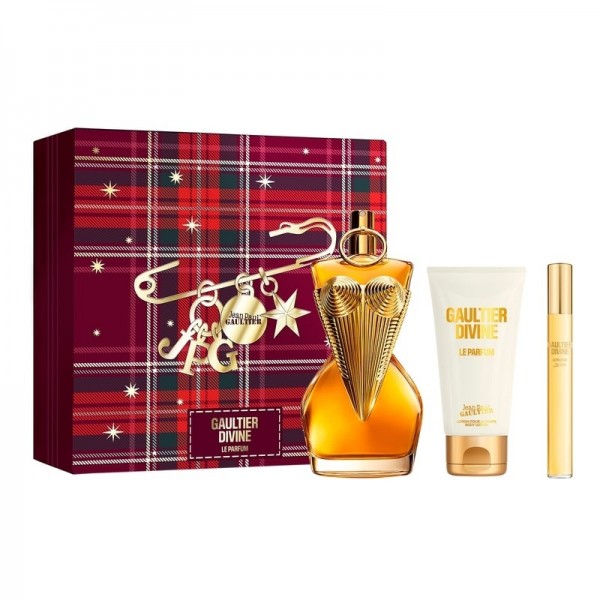 Jean Paul Gaultier Divine Le Parfum 100ml Edp + Mini 10ml Edp Spray + Bodylotion 75ml Geschenkset