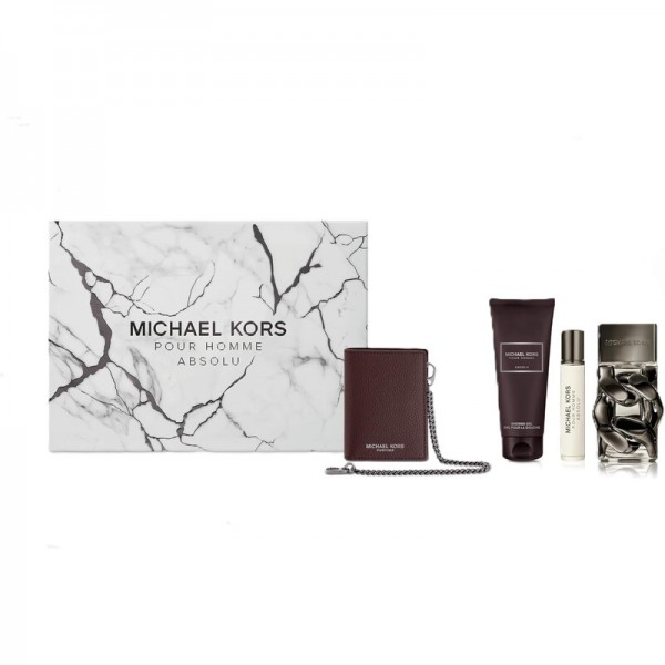 Michael Kors Pour Homme Absolu 100ml Edp + 10ml Edp Spray + Showergel 100ml + Card Holder Geschenkset